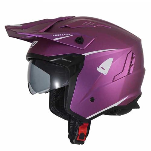 Casque SHERATAN Jet Violet UFO PLAST Taille L protection scooter