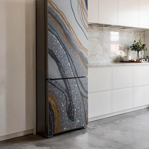 Tapis magnétique durable 60x190 cm au design d'ondes abstraites - 4