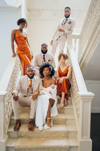 Men's 3 Piece Suits Slim Fit Wedding Suit for Men Formal Business Prom Suits2