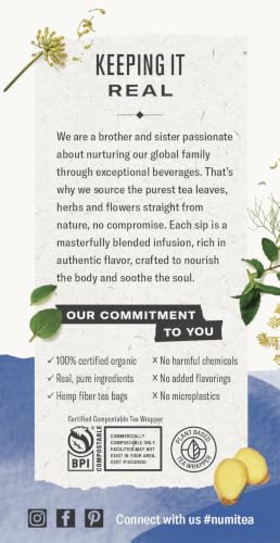 Image of Numi Organic Congest Away Tea, 48 Herbal Tea Bags, Caffeine Free