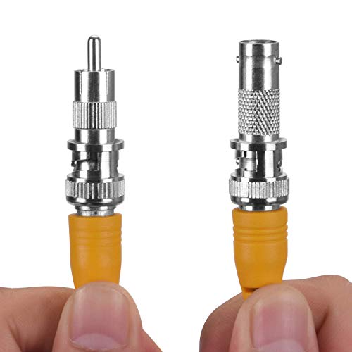 Cable BNC de vídeo continuo de 30.5m para DVR sin pérdidas de señal kit con 8 conectores 7