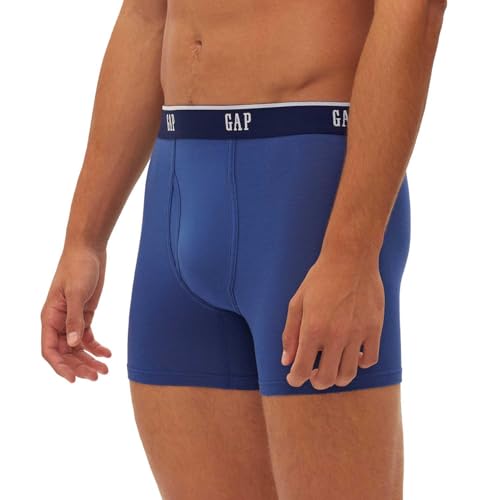 GAP Men's Briefs and Boxer Briefs - Soft Modal Mens Boxers for Everyday Comfort - Blue Medium4