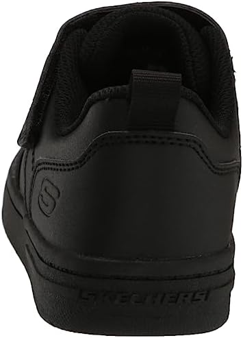 Skechers Kids Boy's Smooth Street Sneaker, Black/Black, 2 Little Kid | Image 2