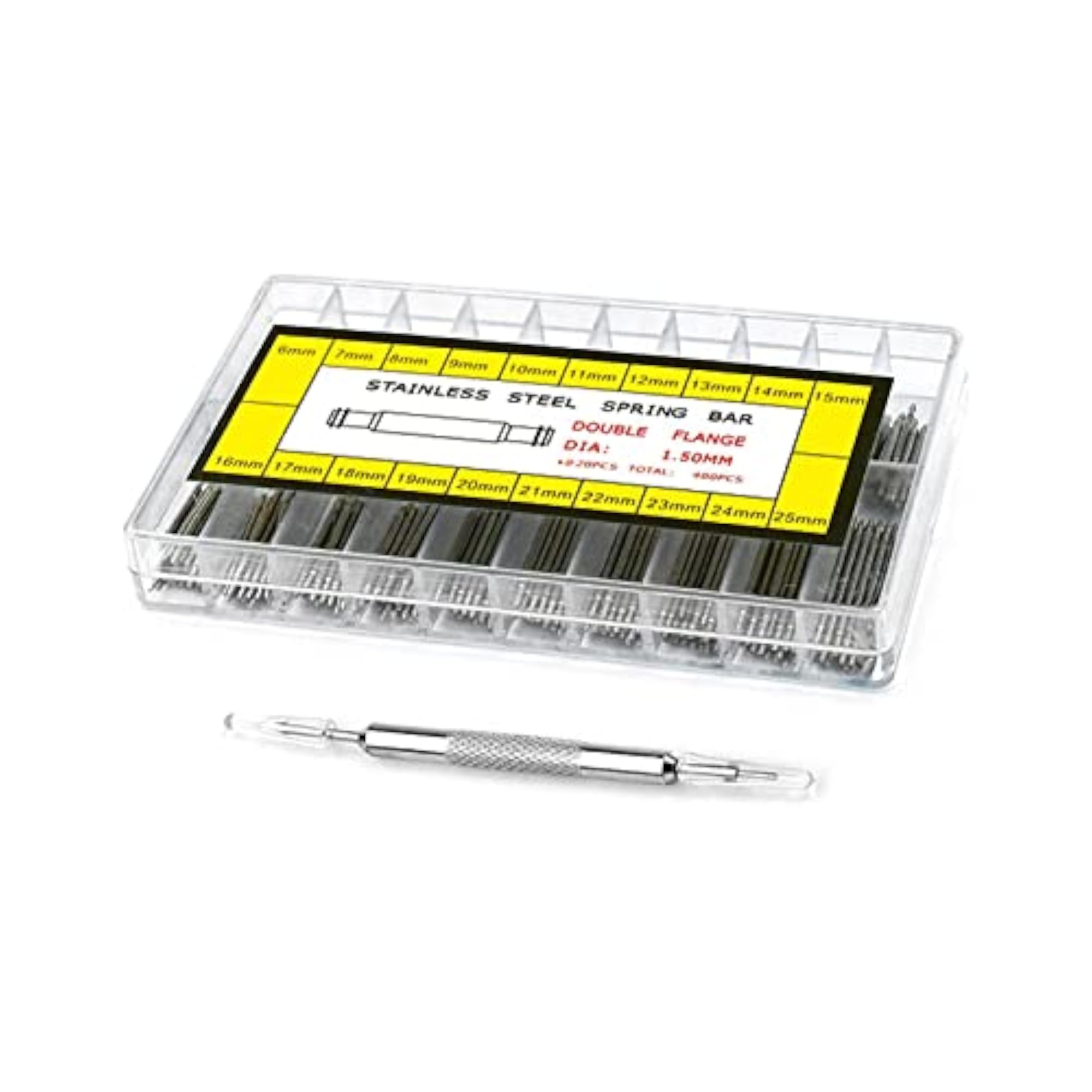 400Pcs Stainless Steel Watch Bands Spring Bars