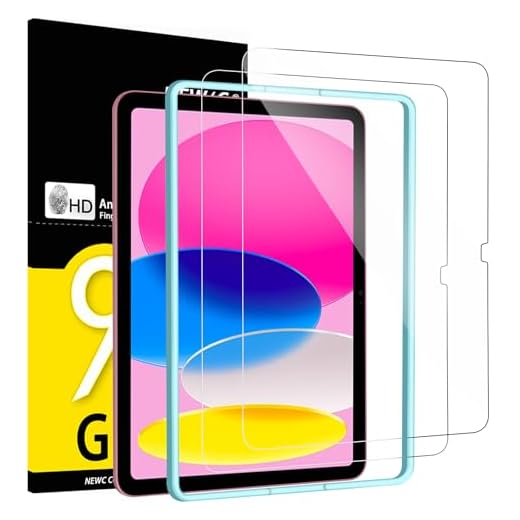 NEW'C Lot de 2, Protection Écran en Verre Trempé pour iPad (A16) 11ème Génération 2025, iPad 10ème Génération 10,9 Pouces 2022, Film de Protection - Résistant - Cadre d'installation inclus