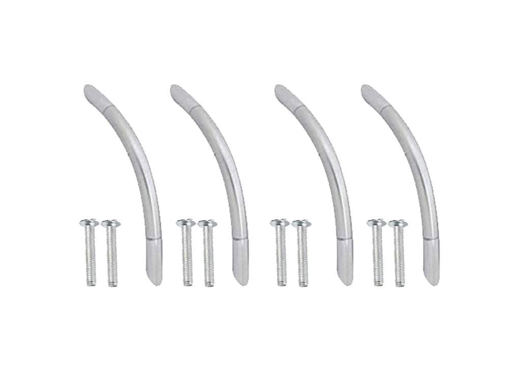 Sun Shield Steel Drawer | Wardrobe | Door Handle Oval D with Screw 4 Inch, Chrome Finish - 12 Pcs, Stainless Steel, Pull Handle — Amazon image 18