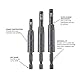 Bosch CC2430 Schnellwechsel-System, 3-teilig Nr. 6, Nr.8, und Nr.10, selbst zentrierendes Bit-Sortiment