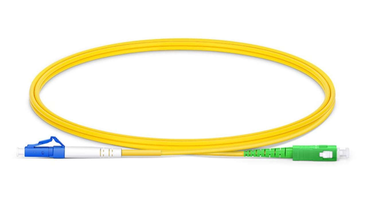 XTND Connect Fiber Optic Patch Cord LC/UPC - SC/A PC Single Mode 9/125µm Simplex 3mm LSZH Yellow Color, Fiber Optic Jumper Part Number : XTNDIPC02SX2D030LCSA (20 Meter)