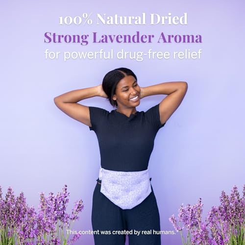 Image of Pixie Microwavable Heating Pad for Period Cramps - Flaxseed & Lavender Weighted Wearable Hot & Cold Reusable TheraPad Waist Belt for Menstrual Cramp Pain Relief, Lower Back, Stomach & Feminine Care