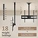 AX WABER Ceiling TV Mount Adjustable Bracket for 26-65 inch LCD LED OLED 4K TVs, Pole Ceiling Mount Holds up to 110lbs,Hanging tv Mount Max VESA 400x400mm (AX11TB01), Black