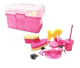 Pferde Pflegeset 10 TLG in Box Spielzeug Pferd Zubehör