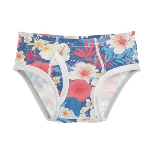 KLL Colorful Flower Toddler Boys Cotton Nighttime Underwear Cute Undies