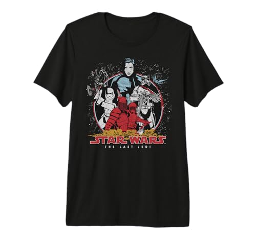 T-shirt Star Wars Last Jedi Kylo Ren imprimé premium pour fan