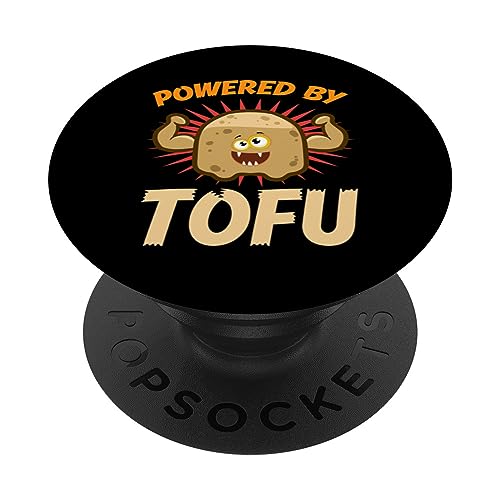 Powered By Tofu Vegan Tofu PopSockets Swappable PopGrip Powered By Tofu Vegan Tofu PopSockets Swappable PopGrip