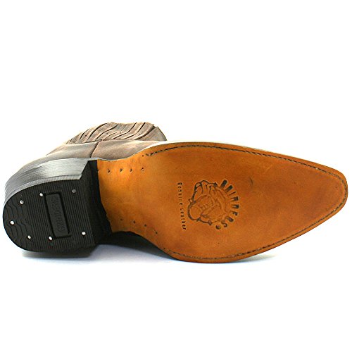 Grinders Men's Maverick Brown Genuine Leather Ankle Boot Western Cowboy Boots3