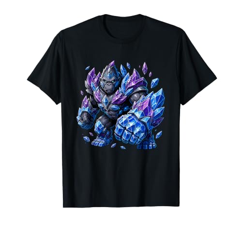 Elemental Ice Crystal Gorilla Monster Power Camiseta