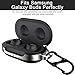 for Galaxy Buds Case, for Galaxy Buds+ Plus Case Support Wireless Charging Cover with Keychain TPU Full Protective Skin 2019 2020 Accessories Compatible Samsung Earbuds (Black)