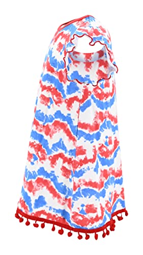 Unique Baby Tie Dye Girls 4th of July Outfits for Girls Patriotic Dresses3