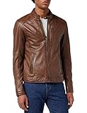 BLOUSON CUIR HOMME Oakwood Homme Agent BLOUSON, Tabac, M EU