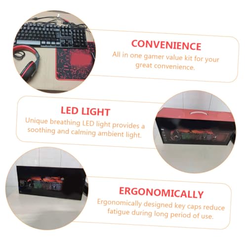 Clavier et souris filaire avec casque led pour ne plus manquer de précision