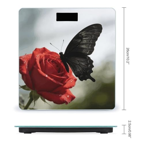 Báscula digital Black Butterfly para baño 400 lb miniatura 2