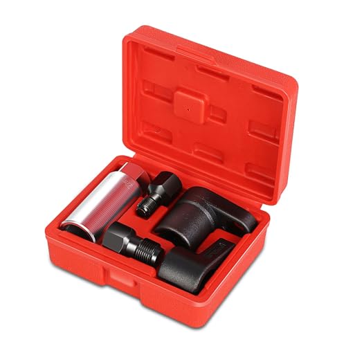 DNA MOTORING 5pcs Oxygen Sensor Socket & Thread Chaser Set Universal Fit Sensor Wrench Removal Tool 1/2