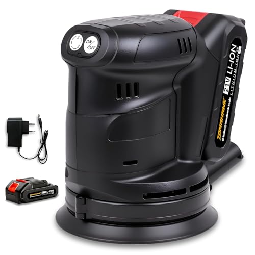 Image of TOMAHAWK COS-1800 125mm Orbital Sander| Heavy Duty | 3-Speed 8000 /10000 /12000 RPM | Powerful Finishing & Polishing Tool for Wood, Metal, Plastic & Paint
