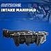 MITZONE Intake Manifold Compatible with 2012-17 Jeep Wrangler 3.6L/2018 Jeep Wrangler JK 3.6L/2013-18 Ram 1500 3.6L/ Engines Direct Replacement for OEM Parts 68141333AA/68141333AC