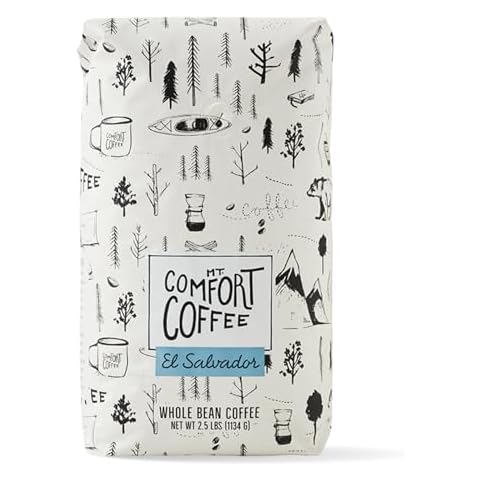 Mt. Comfort Coffee El Salvador Medium Roast, 2.5lb - Flavor Notes of Honey, Tangerine, & Chocolate - Sourced From Local, El Salvadorian Coffee Farms - Roasted Whole Bean Cover