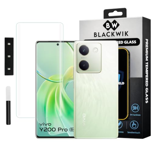 Image of Blackwik UV Curved Tempered Glass for Vivo Y200 Pro | 1-Pack