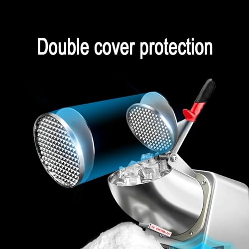 Electric Dual Blades Ice Crusher Raver, Slushie Machine, Mit Eiswürfelschalen, 330 Pfund/h, Für Hausgemachtes Rasiertes EIS, Slushies Home Und Kommerzielle Verwendung