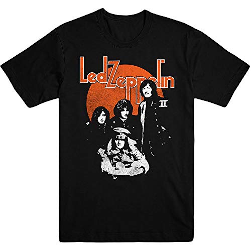 Image of Led Zeppelin Orange Circle Official Tee T-Shirt Mens Unisex (Small)