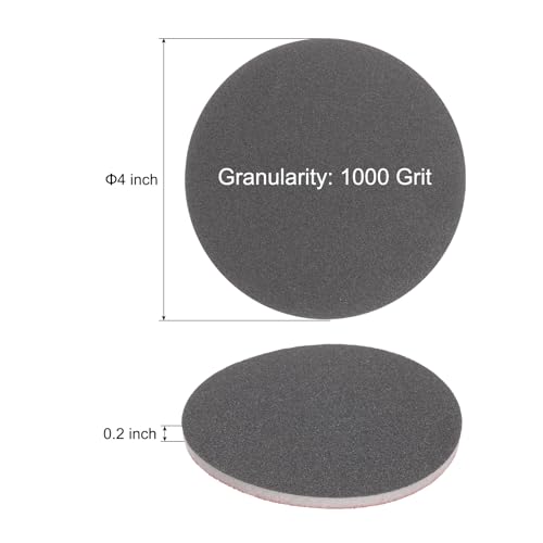 Éponge de ponçage grain 1000 pour ponceuse orbitale de 10,2 cm
