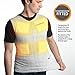 Underwarmer Heated Vest Shirt | Compression Baselayer | 8 Built in Heat Packs | Body Warmer | White