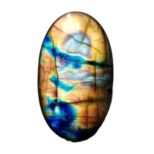 Labradorite naturelle ovale 41x23x7mm cabochon en vrac pour bague et pendentif diy