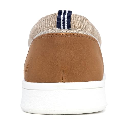 Image of Nautica Men's Slip-On Loafers Casual Moc Toe Sneakers Boat Shoes Slipper for Men - Lightweight & Comfortable - Derwin
