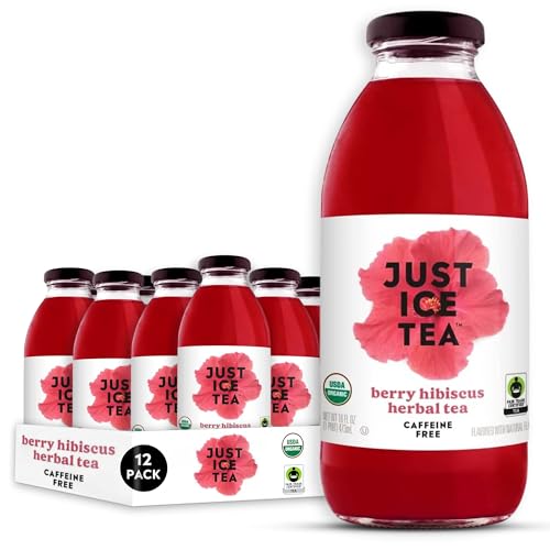 Just Ice Tea Organic Iced Tea, 16 Fl Oz Glass