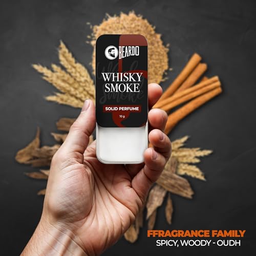 Beardo Whisky Smoke Solid Perfume Wax for Men 10g - Image 3