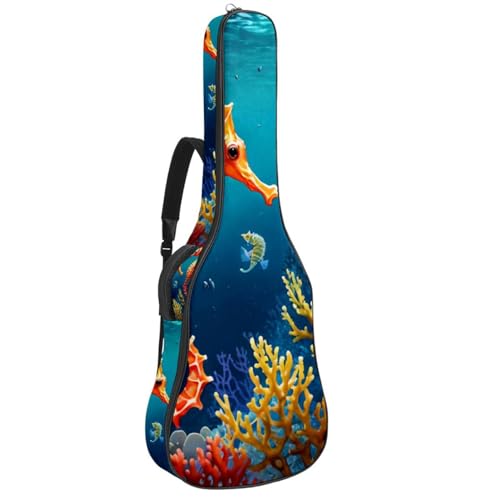 Étui de guitare étanche à protection renforcée et grand espace de rangement
