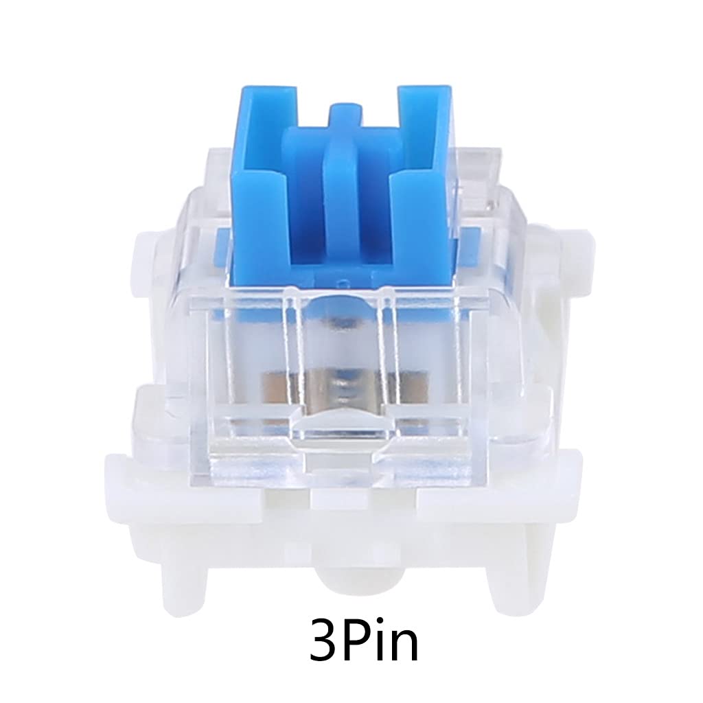 Qsvbeeqj (Gaote) 3 Pin Keyswitch Equivalent Replaceable Switches for Mechanical Gaming Keyboard