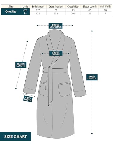 Image of PAVILIA Mens Soft Robe, Plush Fluffy Fleece Bathrobe Men, Long Sherpa Shaggy Spa Robe