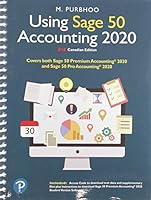 Using Sage 50 Accounting 2020 0136655939 Book Cover