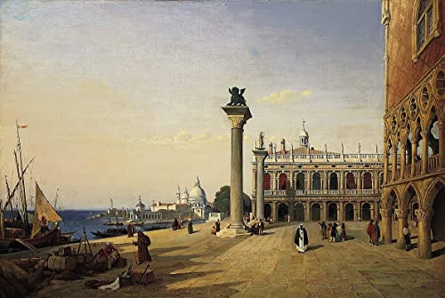 Affiche Corot La Piazzetta 50x70 cm pour sublimer votre salon