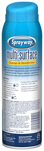 Image of Sprayway Multi-Surface Cleaner & Deodorizer | Foaming Action for Granite, Glass, Wood, and Metal, 19 Oz, Pack of 6