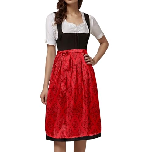 Vestido de Oktoberfest para mujer estilo bávaro tradicional con lazos