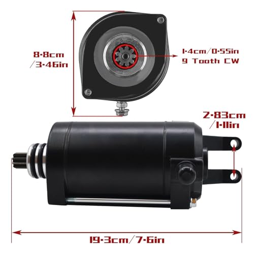 Motor de arranque 420893830 Sea-Doo Spark Can-Am Maverick X3 Turbo 6