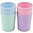 WeeSprout Bamboo Toddler Cups, 10 oz Set of Four, Babies, Big Kids & Toddlers, Made With All Natural Bamboo, Dishwasher Safe (Pastel Blue, Mint, Purple & Pink, 10 oz (Without Lids))