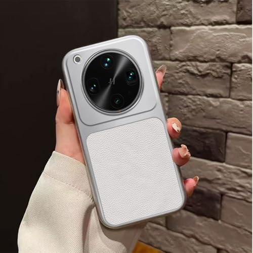 Image of for Oppo Find X9 Ultra 5G Case PU Leather Texture Shockproof TPU Protective Phone Cover - White