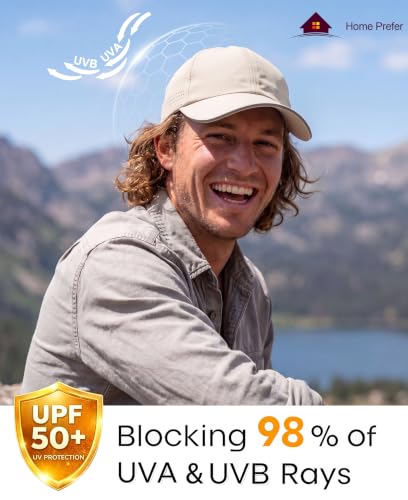 Image of Home Prefer Reflective Water Repellent Quick Dry Airy UPF50+ Sun Hat for Men Women Outdoor Sports Baseball Caps Unisex