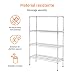 AmazonBasics - Estantería con 4 baldas, cromado